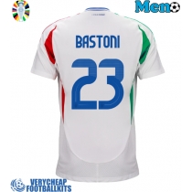 Italy Alessandro Bastoni #23 Replica Away Shirt Euro 2024 Short Sleeve